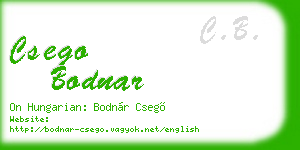 csego bodnar business card