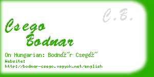 csego bodnar business card